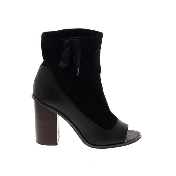 Kelsi Dagger Brooklyn Womens Size 10 Ankle Boots block heel, open toe - Picture 1 of 7